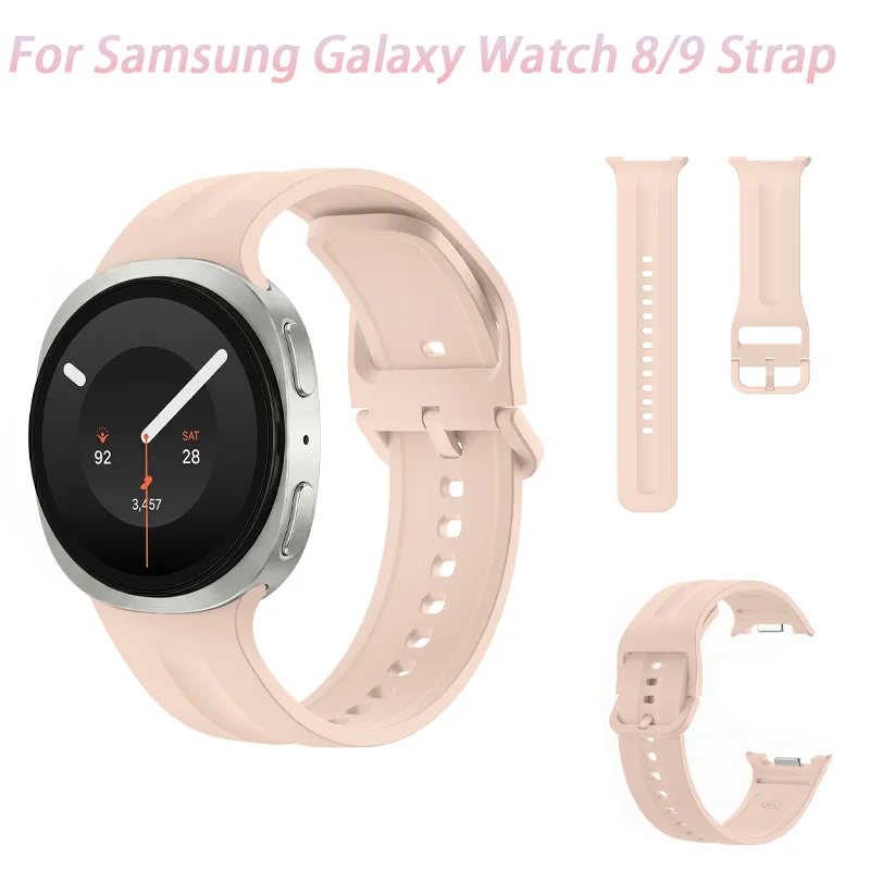 Silikonarmband für Samsung Galaxy Watch 9 8 44mm 40mm Taktisches Armband Watch8 Classic 46mm Armband mit klassischer Schnalle – Detail 1