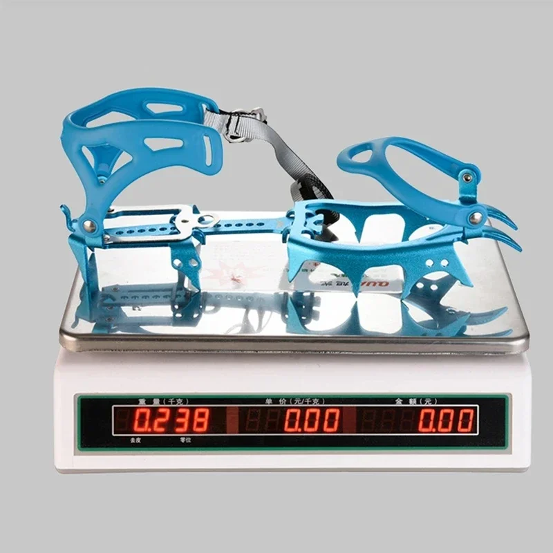 Crampones BRS-S1 S1A S3 de 14 Dientes, Crampones para Zapatos, Antideslizantes para Nieve y Hielo, de Acero al Manganeso, para Esquí y Actividades al Aire Libre