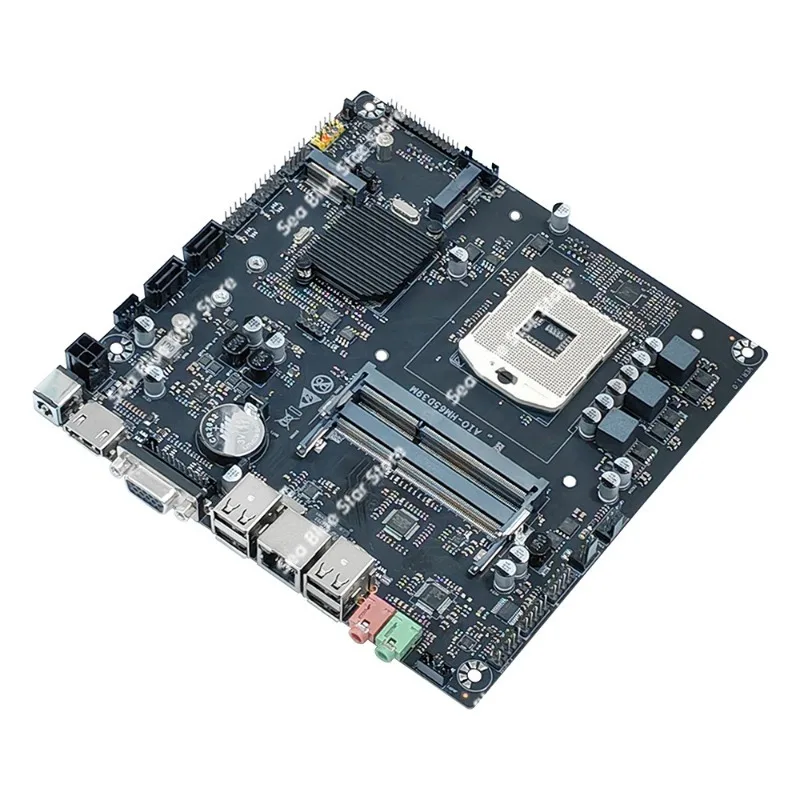 HM65 all-in-one computer main board DDR3 memory with COM interface ITX industrial control main board DC12V-19V power supply