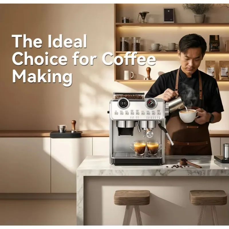 Find Similar Icon Fully Semi-Automatic Coffee Machine Digital Intuitive Touch Screen Commercial and Home Espresso Coffee Machine