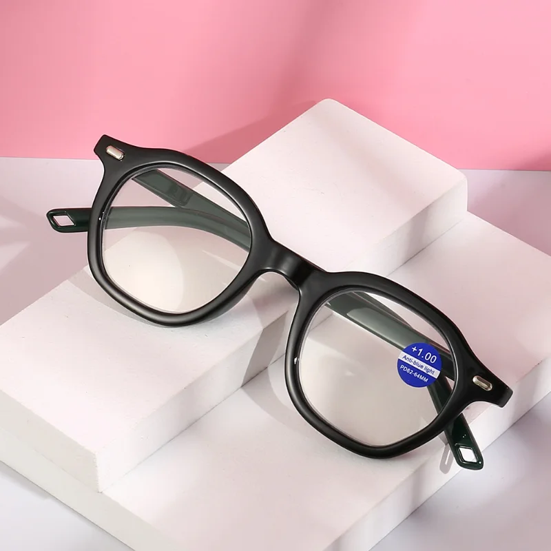 New Women's Elliptic Reading Glasses Black Fashion High-definition Man Presbyopia Eyewear Gafas De Lectura +1.0 To +4.0