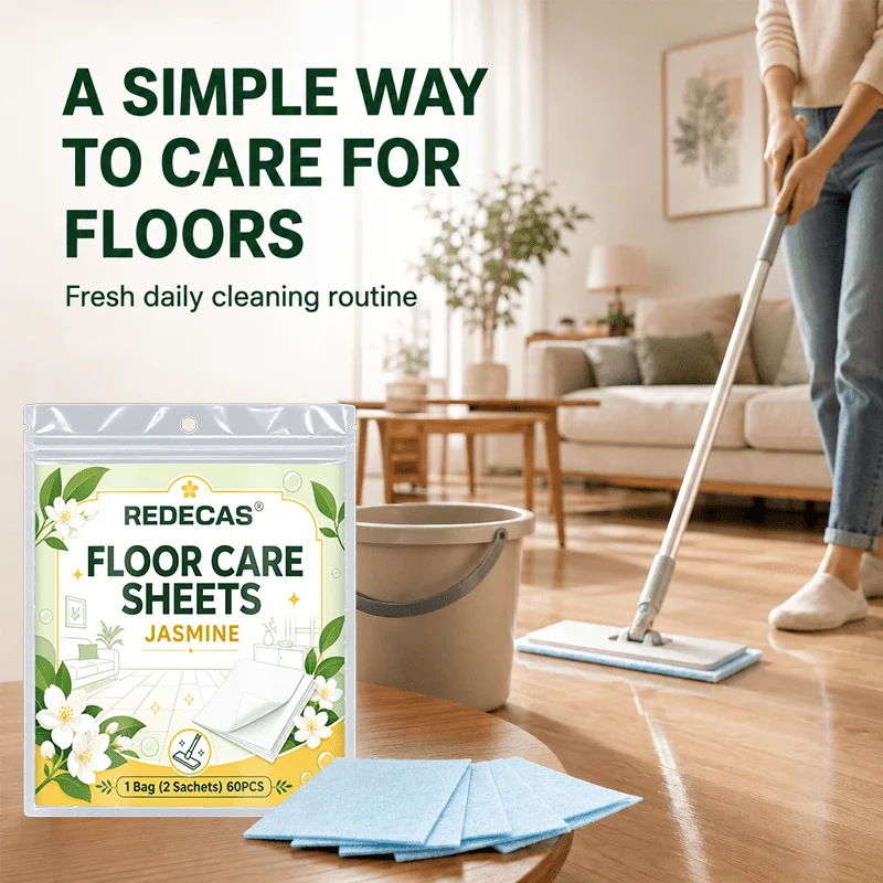 60‑ct Floor Care Wipes, for wood, tile & marble, removes stains, protects floors, residue‑free, long‑lasting scent, value pack