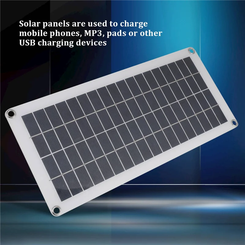 10W Flexible Solar Panel Solar Cells for Car RV Boat Home Roof Van Camping Solar Battery, 50A Solar Controller Module