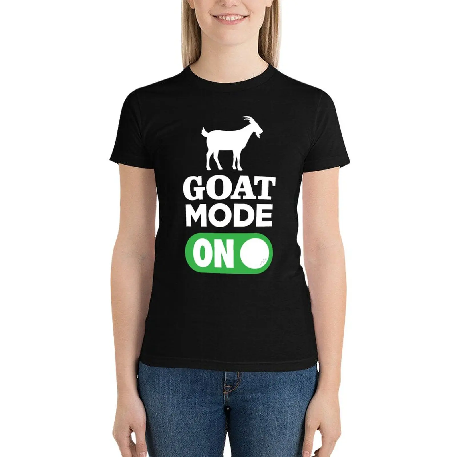 GOAT MODE ON | TIGER |FUNNY GOLFER GIFT IDEAS T-Shirt female vintage clothes kawaii clothes ariat shirts for Women