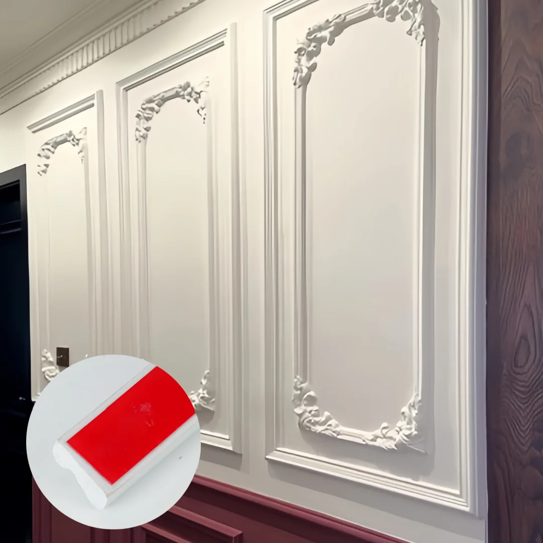 1PC 1m/39.37inch Decorative Line, Self-adhesive Skirting Decorative Strips, Tile Wall Stickers, Anti-collision Moulding Line