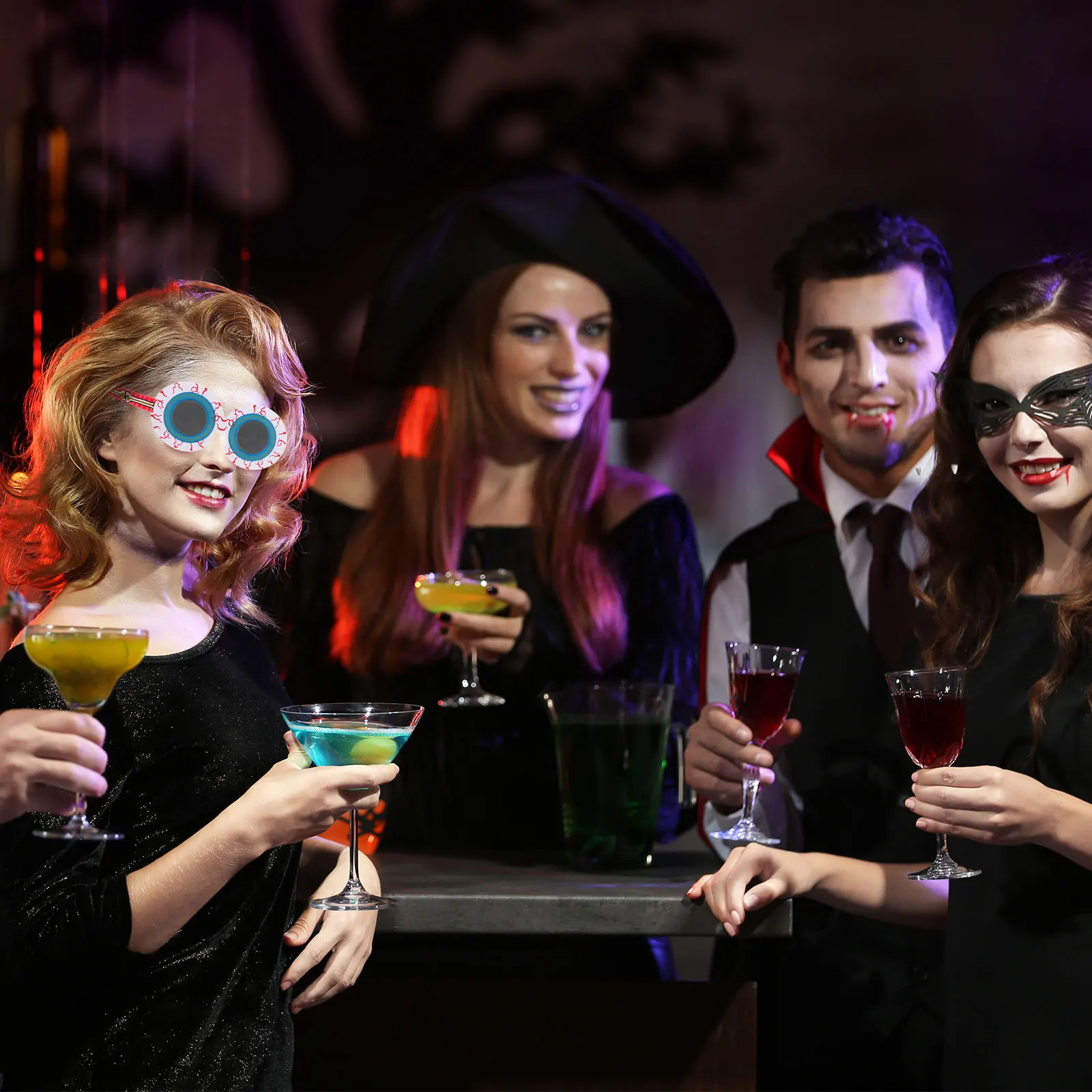 

Weird Funny Glasses Halloween Costumes Dress up Cosplay PC Frame Decorative Eyeglasses