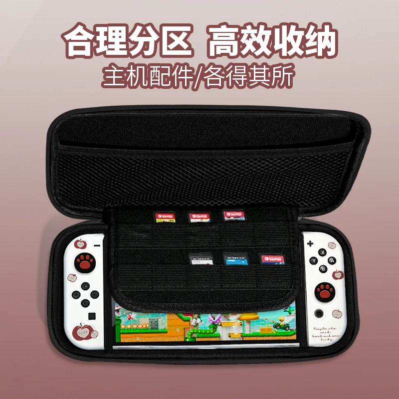 

НОВАЯ милая красная сумка-чехол для хранения Nintendo Switch, совместимая с Switch OLED и Switch 2, защитная сумка для переноски, аксессуары для игр с защитой от падений