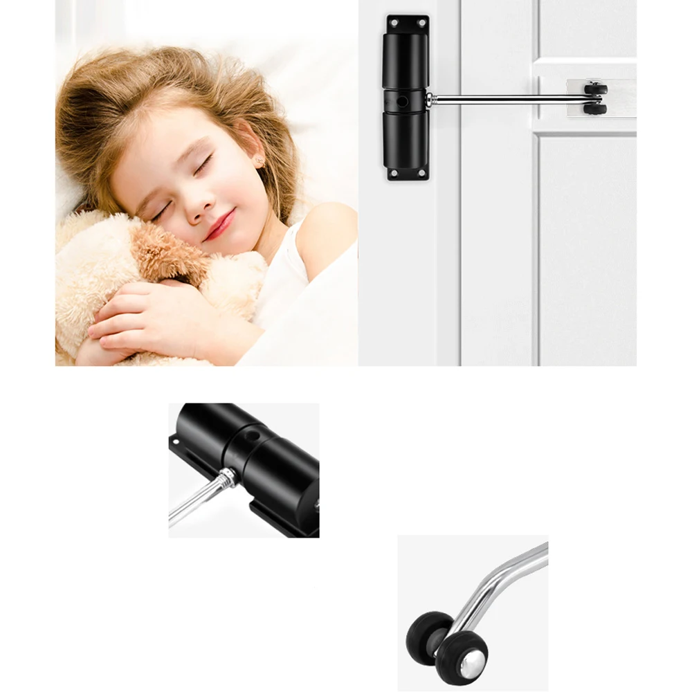 

AED2-Simple Door Closer Household Automatic Hinge Mute Closer Invisible Door Automatic Door Closer
