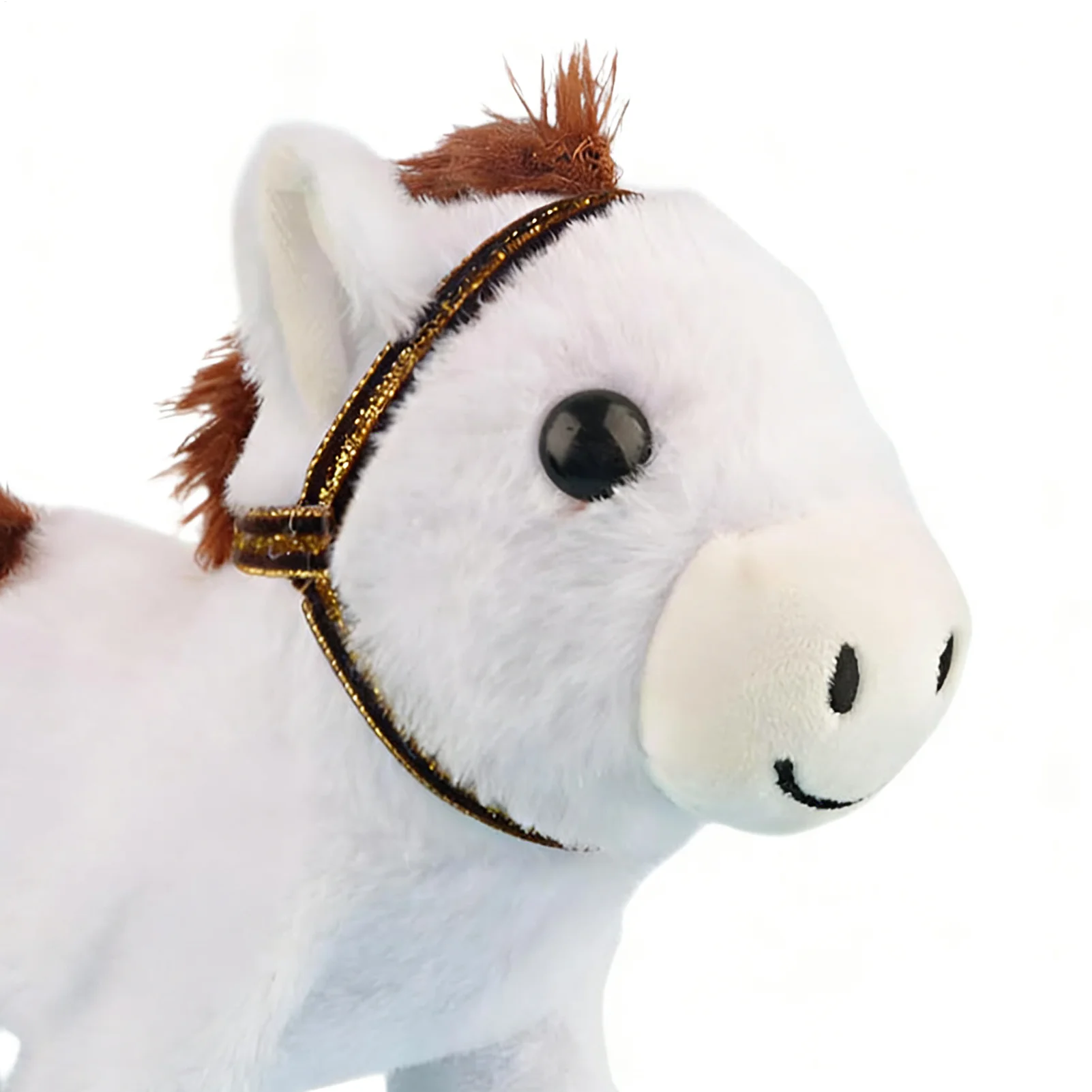 

Plush Horse Electric Soft Comforting Toy Soft Animal Doll For Boys Girls Bedroom Living Room Study Car Sofa Bed Nursery Playtime