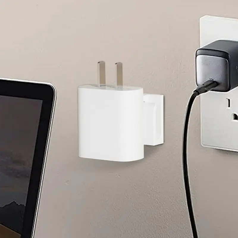 Wall Plug Holder Cable And Charger Multi-function Tidy Adhesive Kitchen Gadgets Cable Management Cable Wrapper For Home Offices