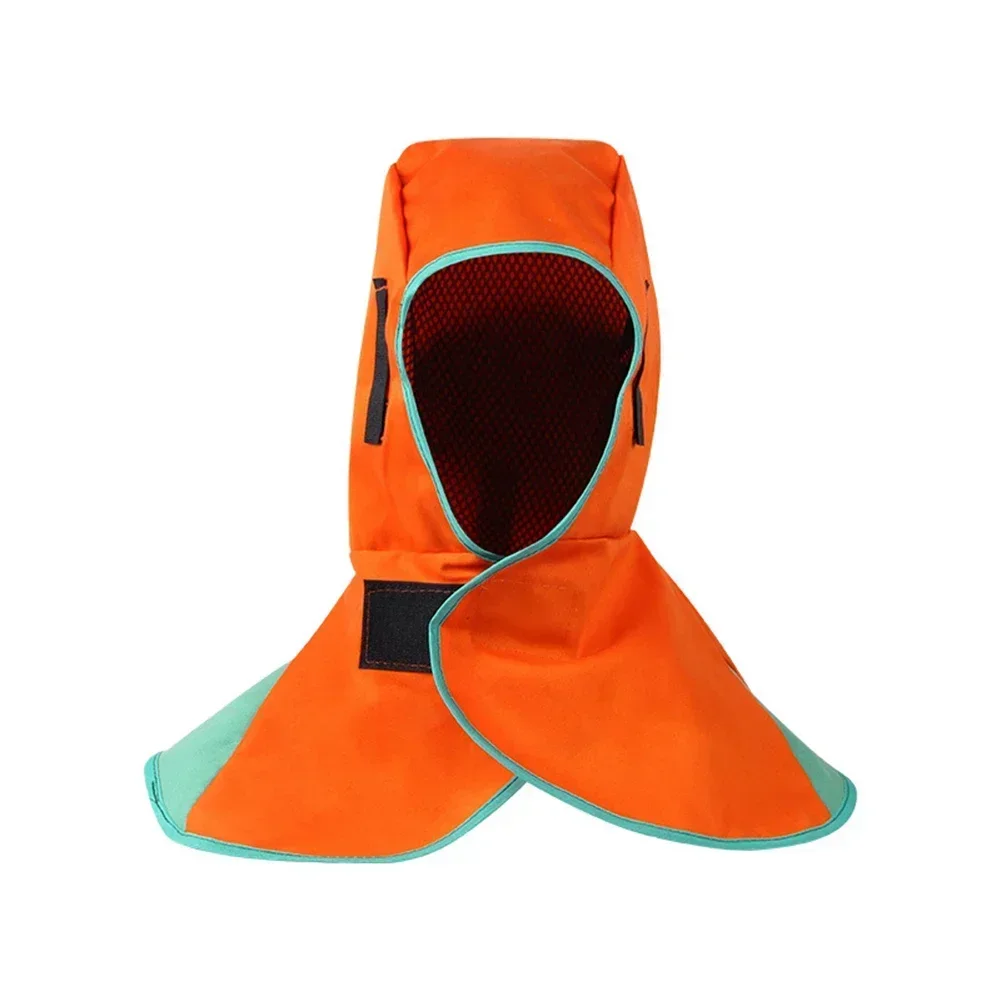 1pc Flame Retardant Cap Full Protective Welding Hood Splash Proof Scald Proof Protection Welding Head Neck Cover For Welders