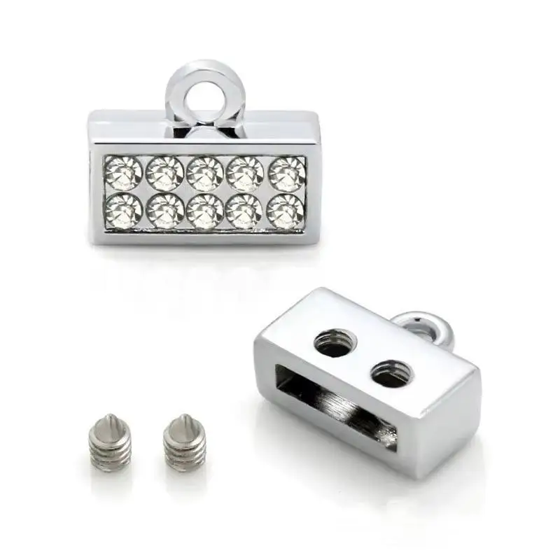 Conector de cristal para manualidades, 8mm, 5/10 piezas, accesorios resistentes para hacer joyas, creación de pulseras y tobilleras para mujer