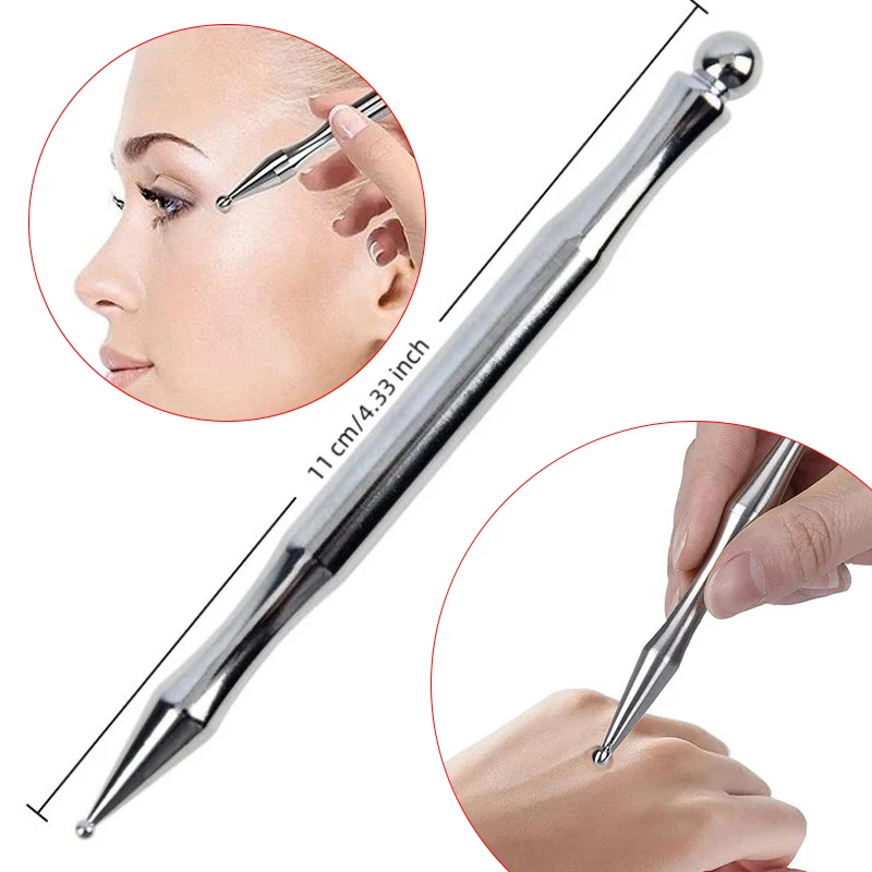 

Ручка для акупунктуры, инструменты для рефлексологии, ручка для акупрессуры, массажная ручка из нержавеющей стали/латуни, рефлексотерапия, массажер для точек пресса, инструмент для