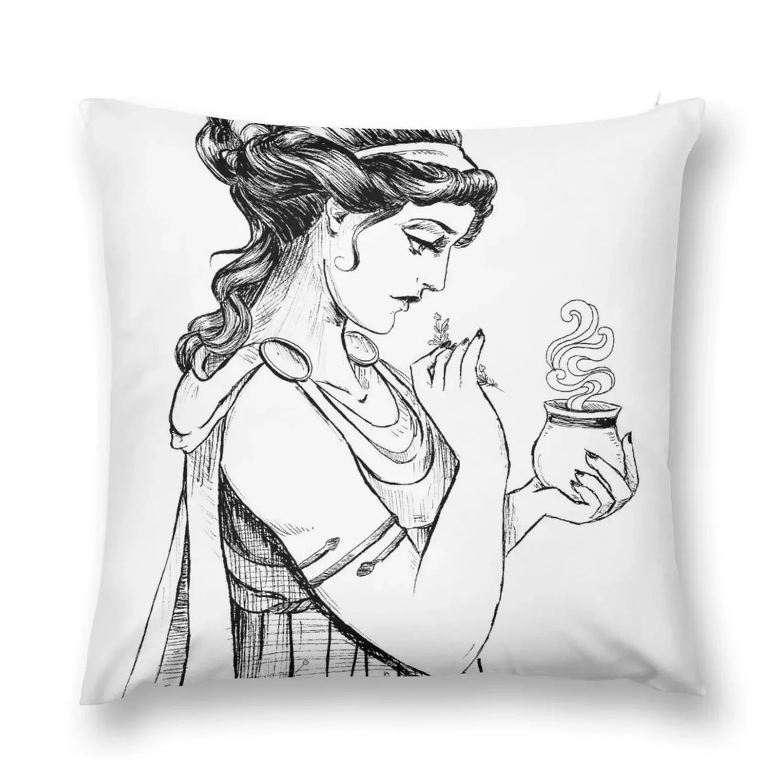 Medea preparing poison Throw Pillow Room decorating items Pillowcases Bed Cushions pillow