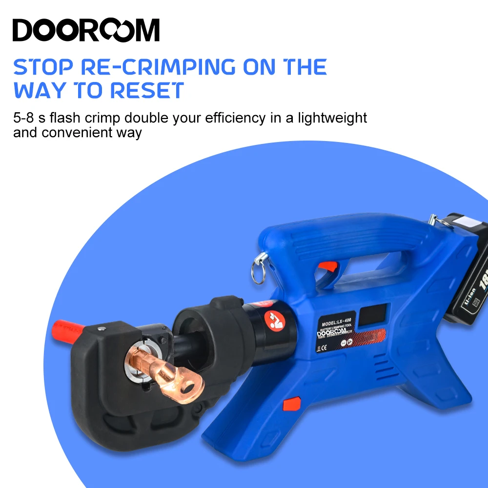 

DOOROOM LX-300/400 Electric Hhydraulic Pliers Rechargeable Hydraulic Pliers Electric Hydraulic Crimping Charging Crimping Tool