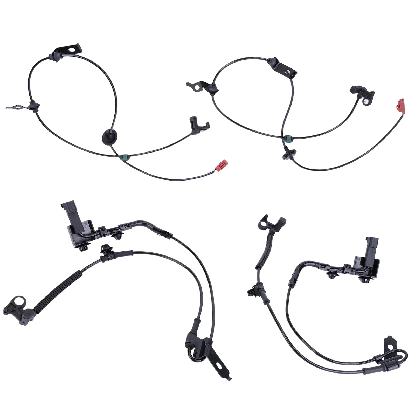 4x أجهزة استشعار ABS الأمامية والخلفية AE5Z2C205B+ AE5C2C204AC+6E5Z2C187AA+6E5Z2C182AA لفورد فيوجن، لينكولن MKZ، ميركوري ميلان