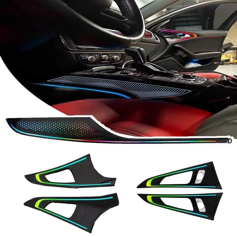 64 Color Dynamic Upgraded Car Ambient Light Auto Lighting Systems for 2012-2018 Audi A6/S6/RS6 C7 Interior Atmosphere Light