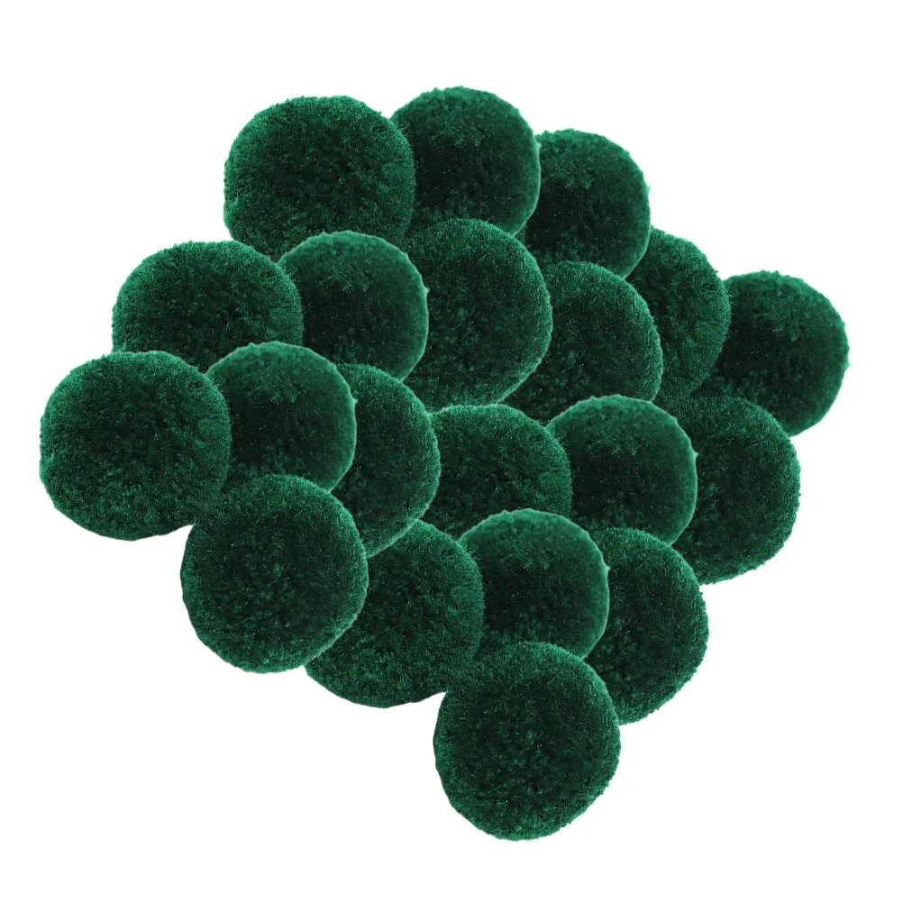 

300Pcs Christmas DIY Hairball Decorations Creative Manual Material Dark Green Festival Party Manual DIY Material
