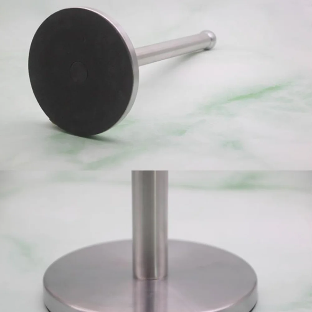 

Multipurpose Stainless Steel Towel Bar Silver Punch Free Waterproof Rustproof Bathroom and Kitchen Towel Holder Disposable Paper