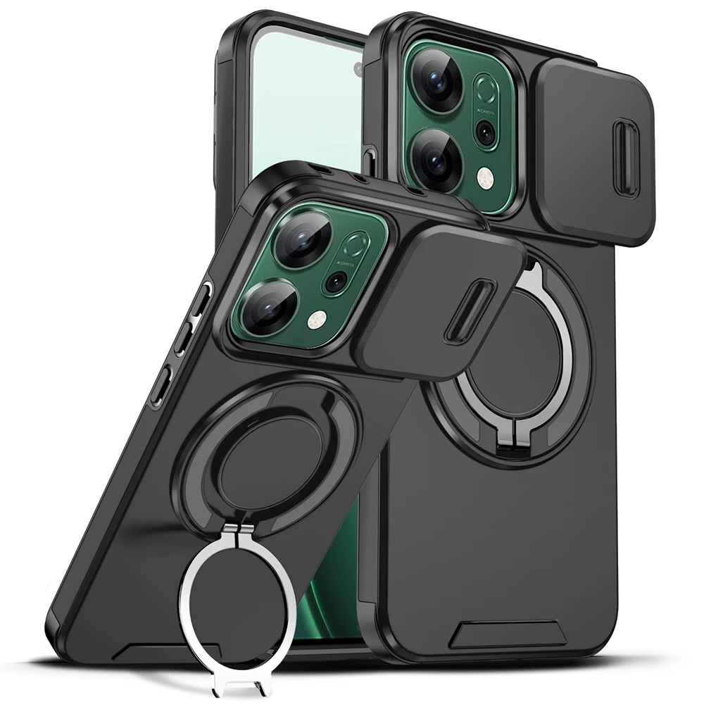 

Роскошный противоударный чехол с магнитным кольцом для OPPO Reno 14 14F Reno14 Pro Reno14F Magsafe, чехол для беспроводной зарядки
