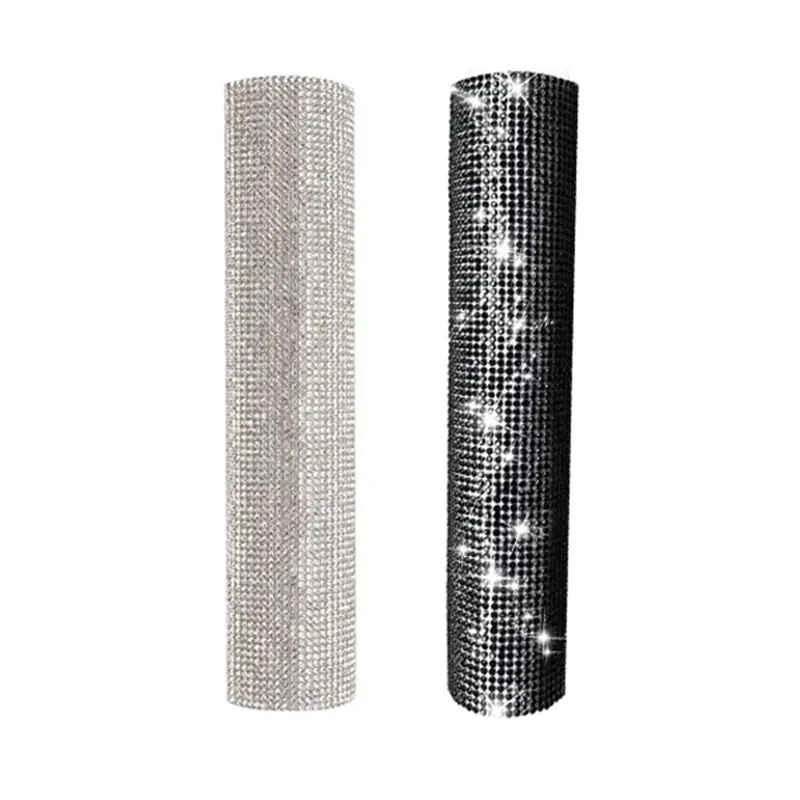 Lot de 2 housses de micro scintillantes avec strass pour fêtes et émissions télévisées, compatibles avec la plupart des microphones sans fil