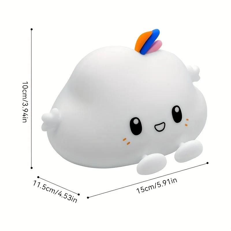 Veilleuse nuage, gradation à commande tactile, charge et synchronisation, pour la décoration de la maison, choix cadeau parfait