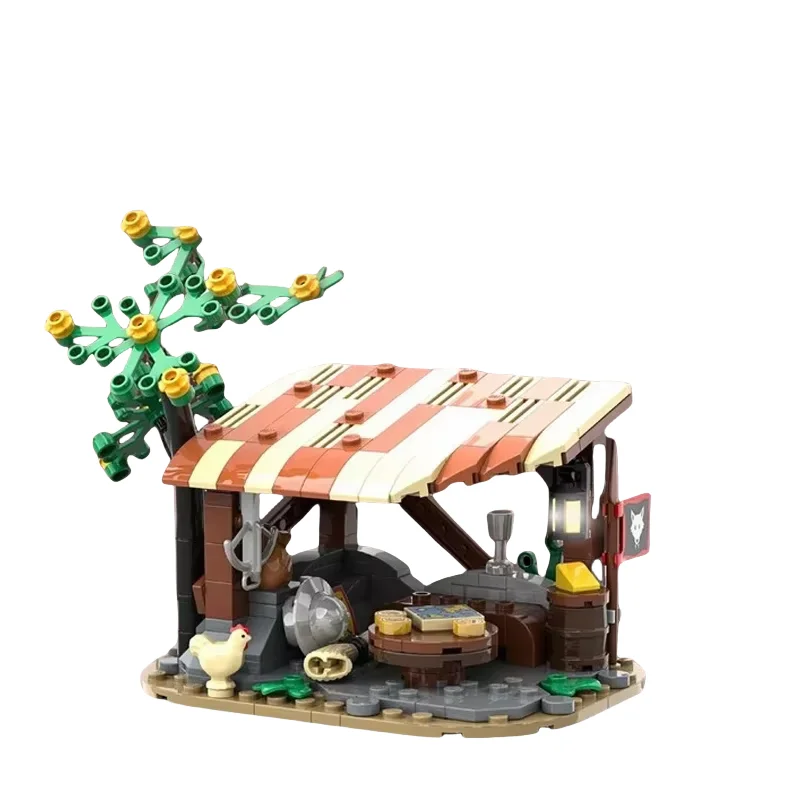 

MOC Medieval Castle Building Model - Suitable for all enthusiasts. Creative holiday gift set of decorative items.