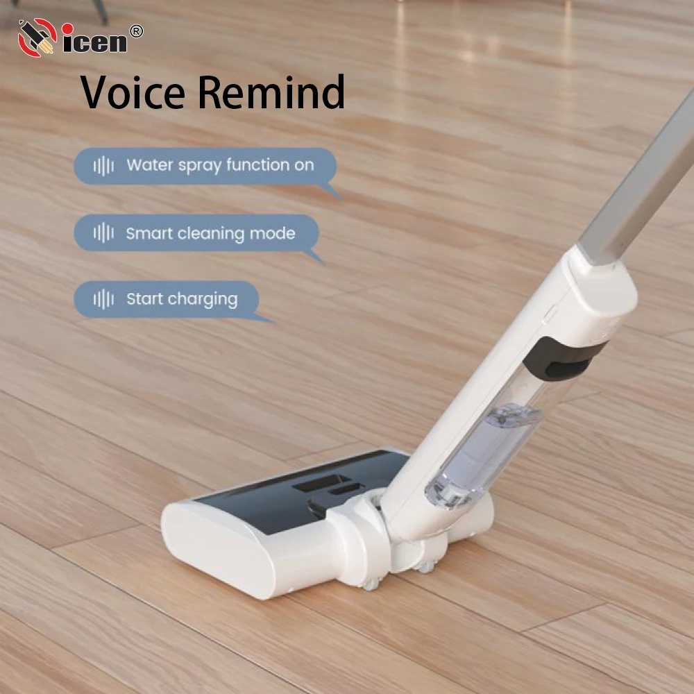 Qicen Wholesale LED Screen Intelligent Voice 2 in 1 Home Floor Handheld Cordless Vacuum Cleaner