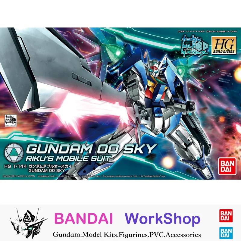 

Bandai Original 1/144 HGBD Gundam OO Sky Action Figure Assembly Model Kit Collectible Gifts