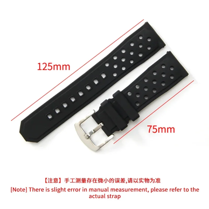 For TAG Heuer Accessories Breathable Hole Comfortable Soft Needle Buckle Watch Strap 22mm Waterproof Sweatproof Watchband