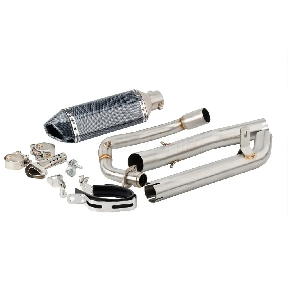 أنبوب عادم الدراجة النارية لأبريليا RS 125 2017 2018 2019 2020 Tuono 125 Tuono 125 RS125 RS 125 مع أنبوب الوصلة الأوسط #6