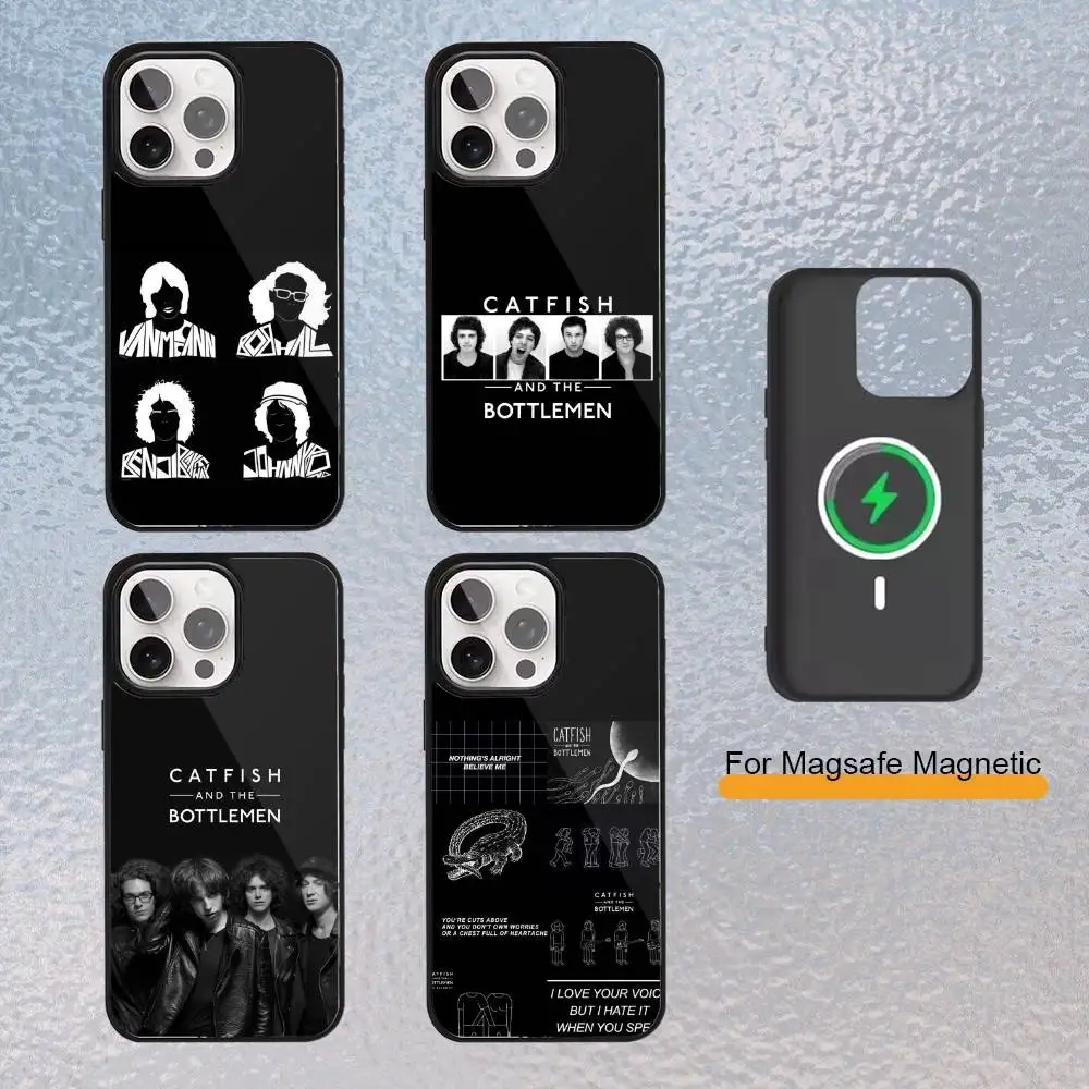 

C-Catfish And B-Bottlemens Phone Case For iPhone Magsafe Magnetic 17,16,15,14,13,12,11 Wireless Charging cover