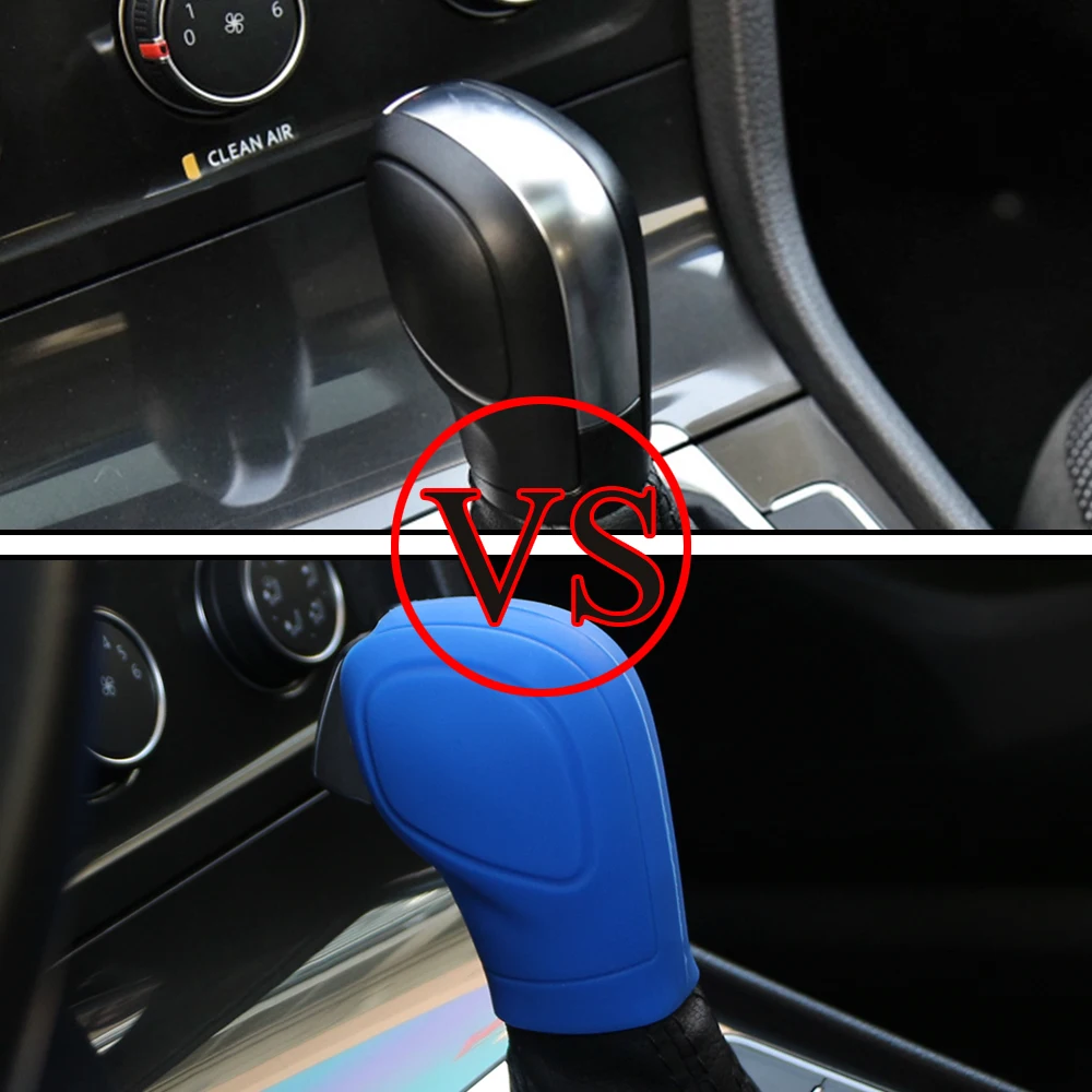 Carmilla Silicone Gear Knob Case for Volkswagen VW Golf 6 Passat B7 Jetta CC Polo Touran Tiguan Eos Scirocco Shift Knob Cover