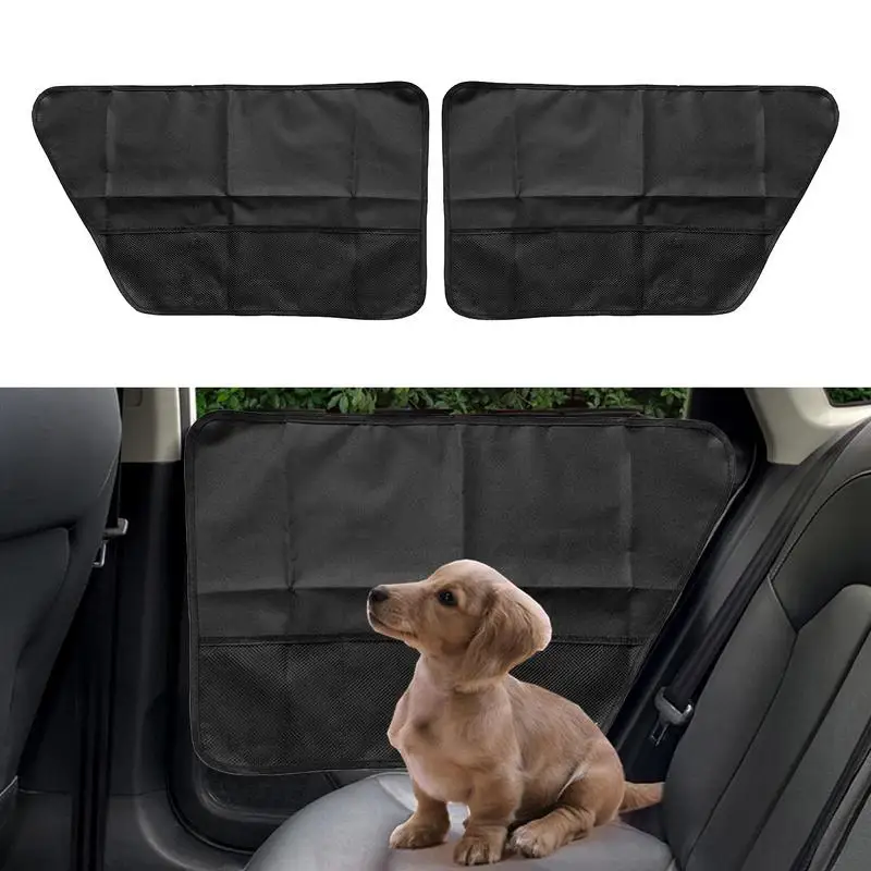 Car Door Protector For Dogs Car pet pad rear door anti-scratch and anti-kick Oxford cloth protective pad Car pet supplies