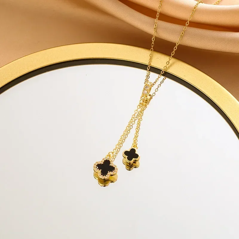 Стильное и элегантное ожерелье из листовой травы, женский кулон с бахромой, подвеска на ключицу, ожерелье-цепочка