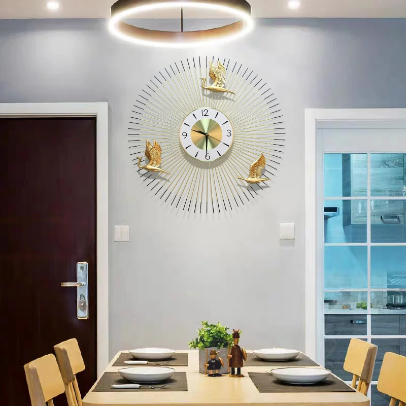 

Nordic Clock Wall Clock Living Room Creative Simple Atmosphere Fashion Home Clock Modern Personality Silent Wall Watch