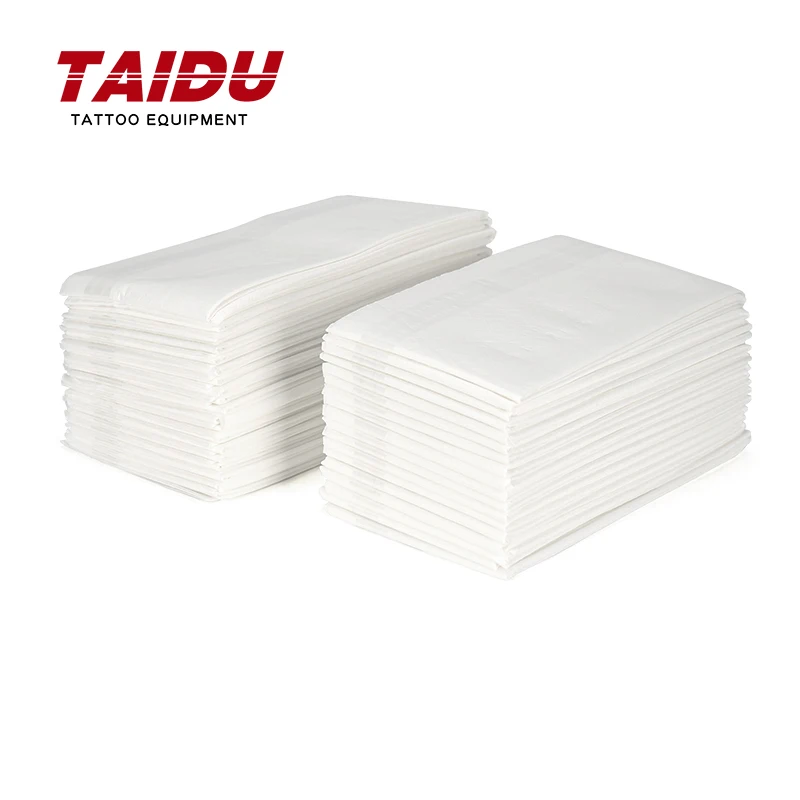 TAIDU Tattoo Non Woven Cover Disposable For Work Table Armrest 20 Pieces Waterproof Cleaning Hygiene Desk Pad Of Non Woven