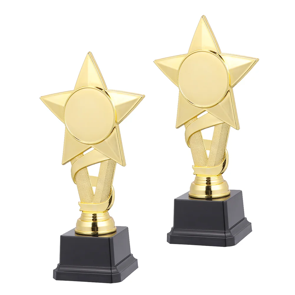 

2 Pcs Children's Trophy Creative Kid Star Shape Game Awards Plastic Party Competition Ceremony Kids Toddler