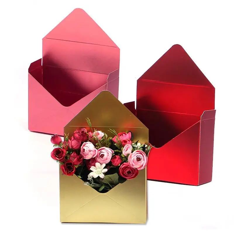 

1PC Creative Paper Box Waterproof Envelope Shape Flower Box Florist Gift Packing Party Decoration