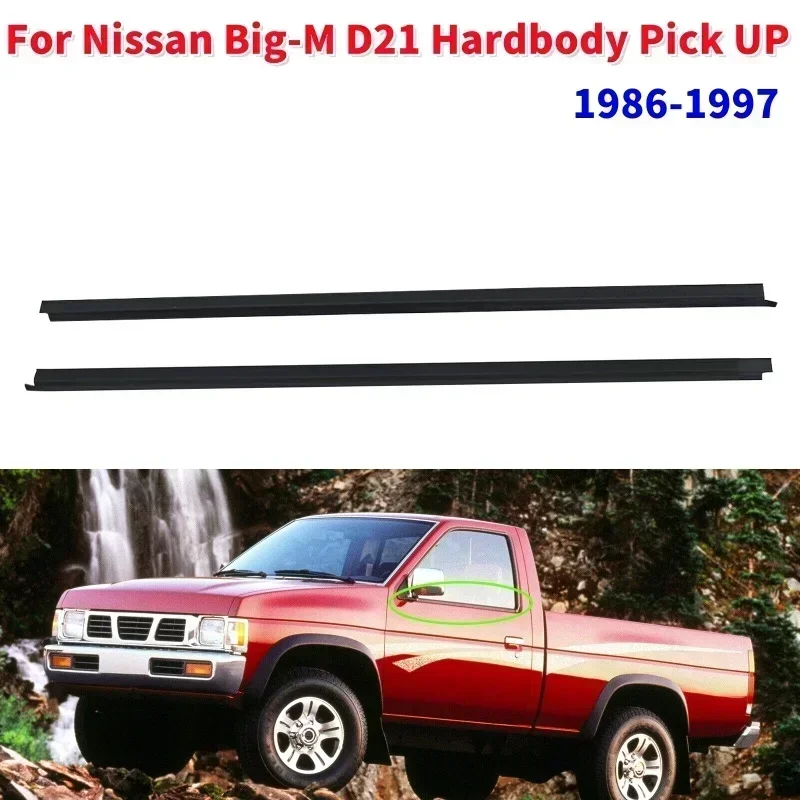 

Black Window Weather Strip Window Glass Waterproof Pressure Strip Sealing Strip For Nissan Big-M D21 Hardbody Pick UP 1986-1997