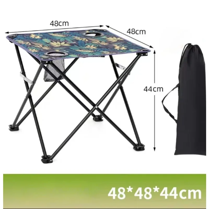 Outdoor folding cloth table Portable art student sketching Leisure camping Folding picnic table and chairs