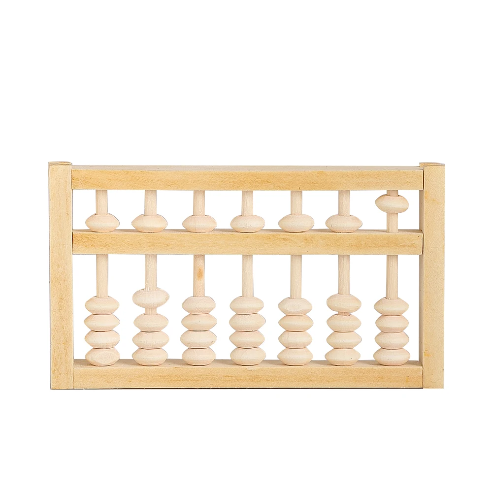 Chinese Traditional Nostalgic Wooden Abacus Cleverly Craft Designed Practical Addition Subtraction Miniatures Calculation Tools