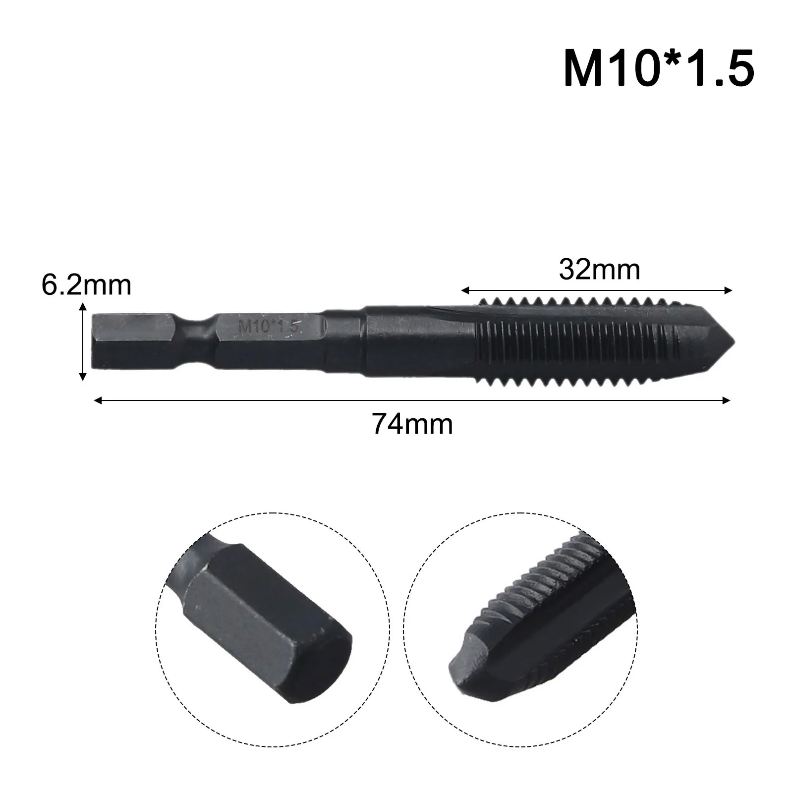 

Drill Bit Set Hex Shank Tap For Tapping Different Threads For Hand Drill Drilling Machine Accessory Accessory M5