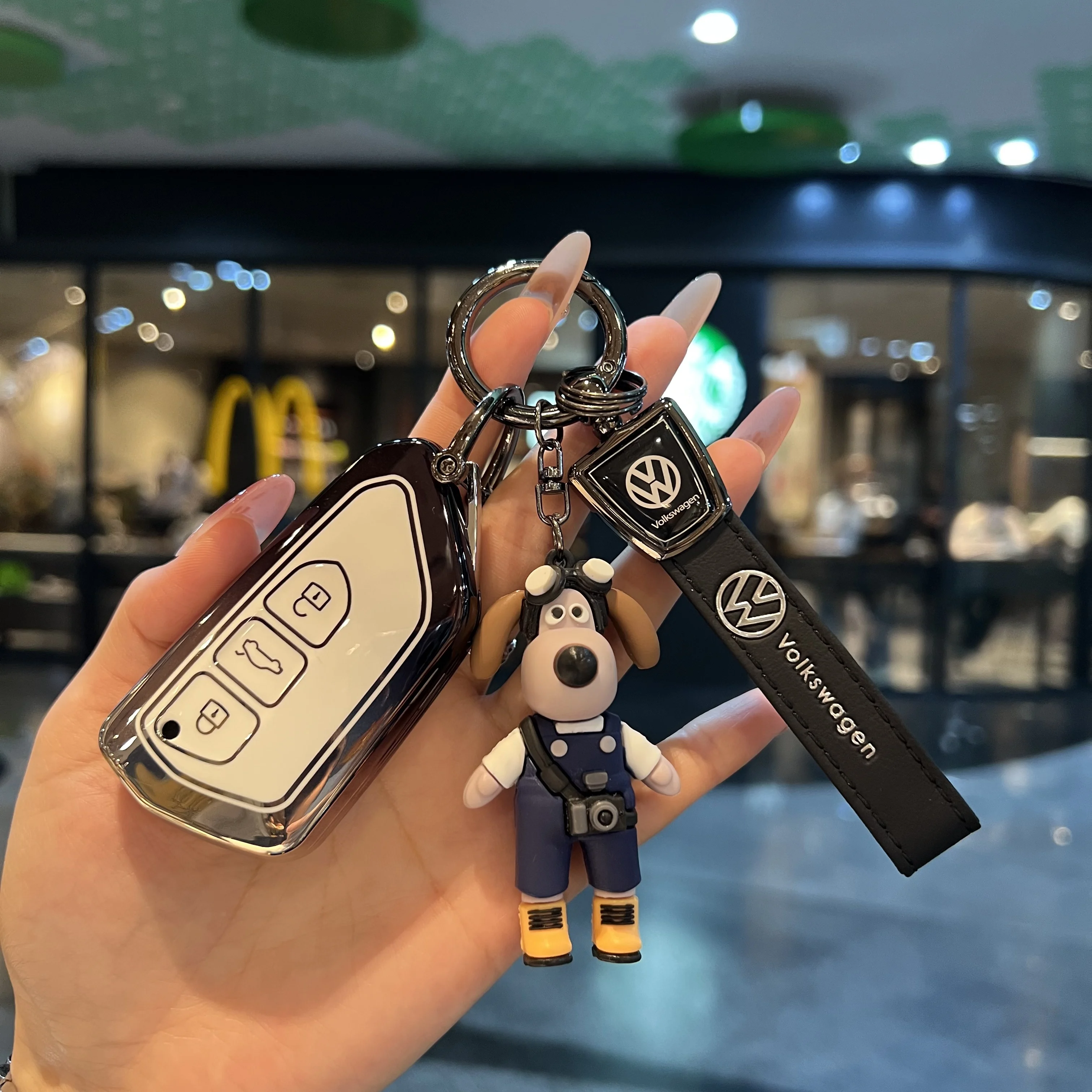 غطاء مفتاح السيارة لشركة فولكس فاجن فولكس فاجن جولف 8 MK8 ID.3 ID.4 كوبرا سكودا اوكتافيا A8 سيات ليون MK4 2020 2021 فورمينتور تاراكو #3