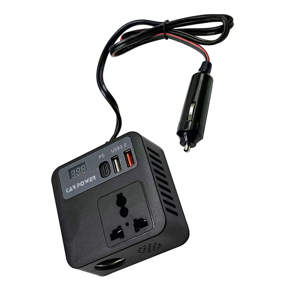 For Road Trips As Picture Car Power Inverter For Truck Car Inverter 12V-24V Input 110V-220V Output Multi-function Converter
