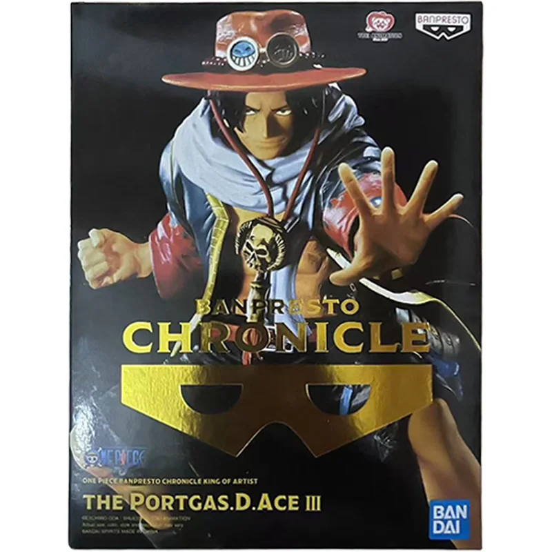 En stock Original véritable BANPRESTO CHRONICLE une pièce roi de l'artiste PORTGAS.D.ACE 3 PVC Figure modèle collecteur Figurine jouets