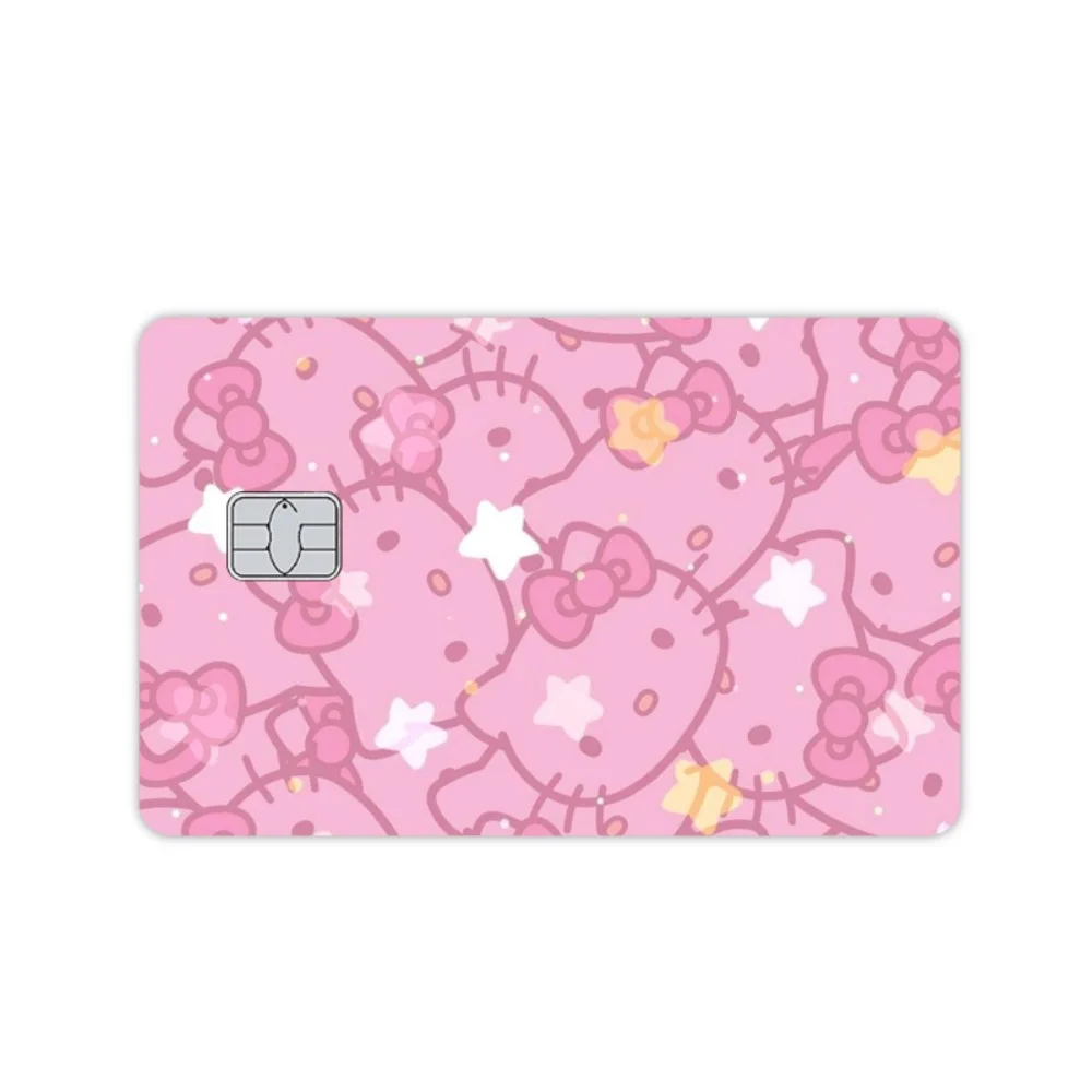 Hallo Kitty Bank Kreditkarte Haut Aufkleber Bus Metro Karte Matt Rosa Klein Groß Kein Chip Selbstklebende Aufkleber Aufkleber Dekoration