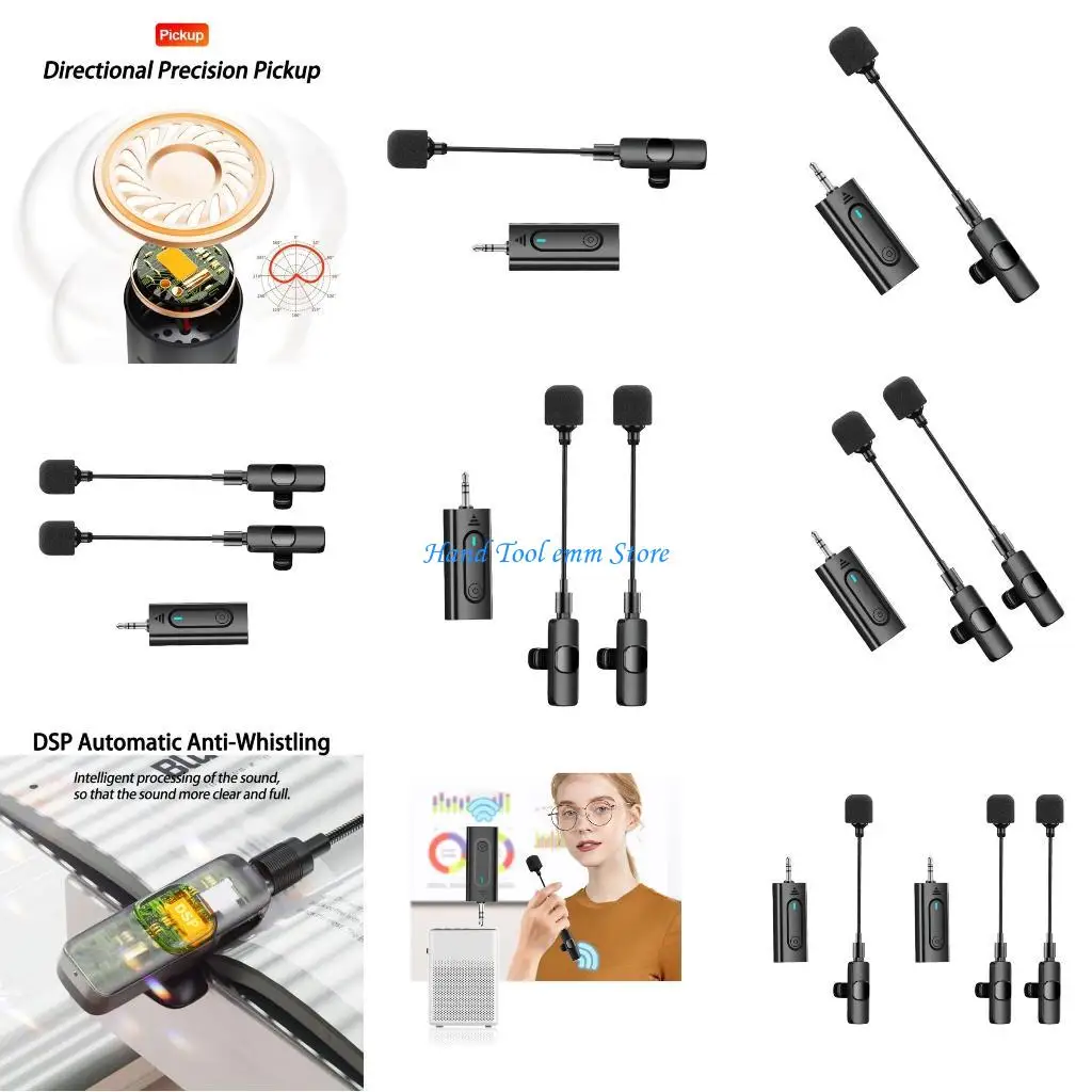 

H37F Multi functional 2.4G Wireless Sound Solution Handheld, Lavalier Microphone