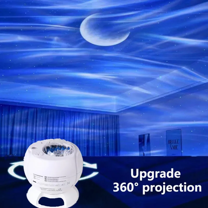 Galaxy Star Projector Starry Sky Night Light Northern Light Ceiling Projector Remote Control Interior Decoration Christmas Gift