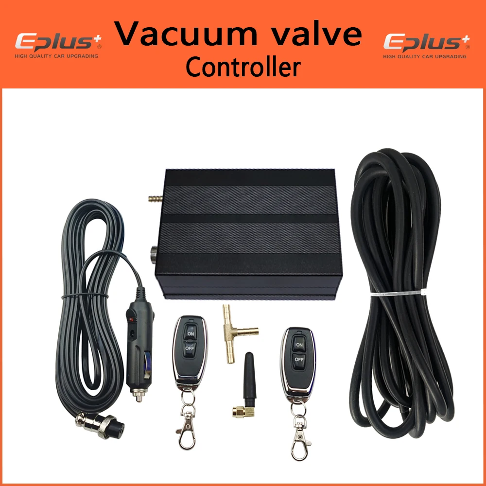 EPLUS Universele Auto Uitlaatpijp Systeem Regelklep dempers Vacuüm Controller Apparaat Afstandsbediening Schakelaar 51 63 76 MM Blauw